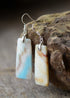 Boho Earrings, Dangle Earrings, Maya Blue Amazonite